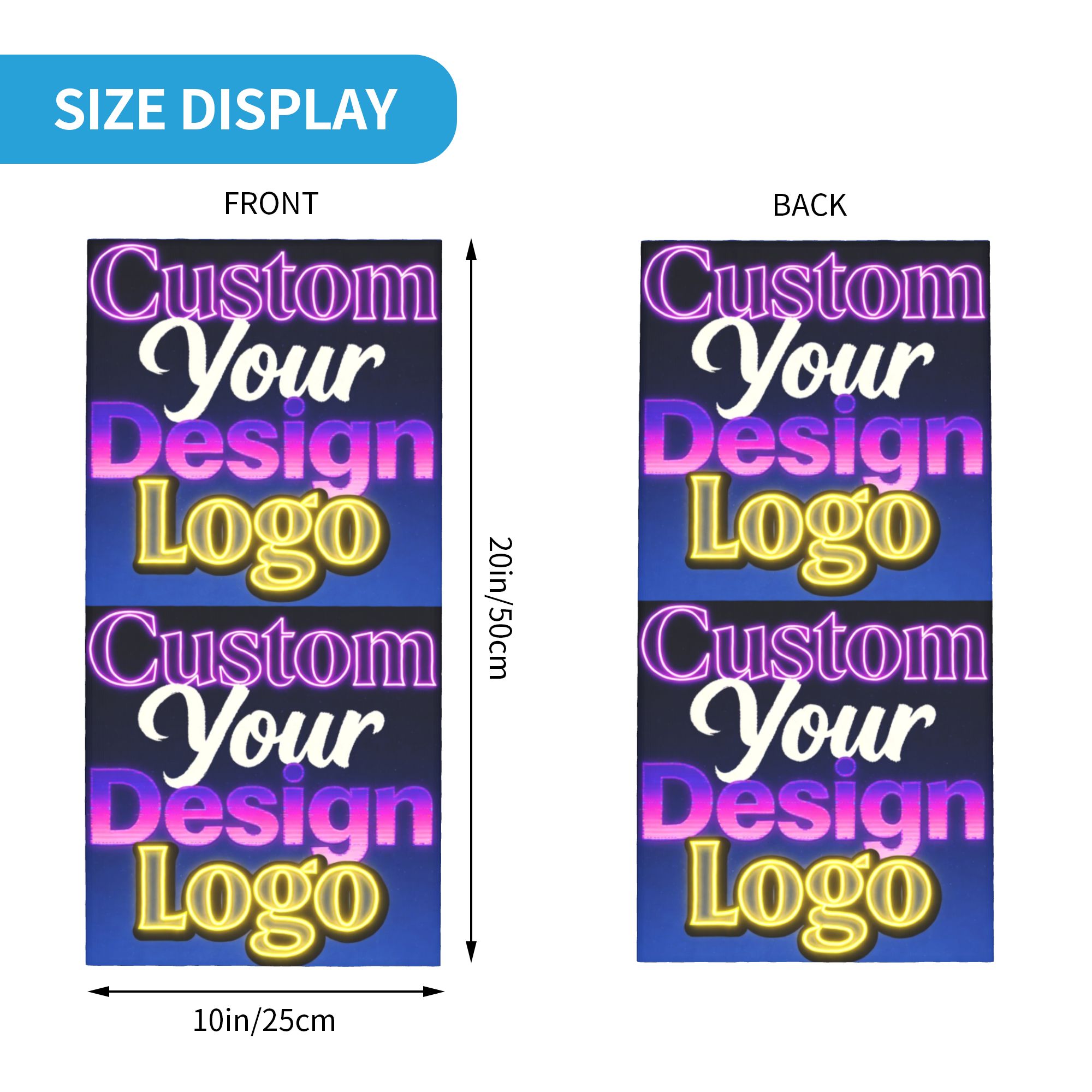 Custom Custom Your Design Logo - Neck Gaiter Face Cover 评论和价格