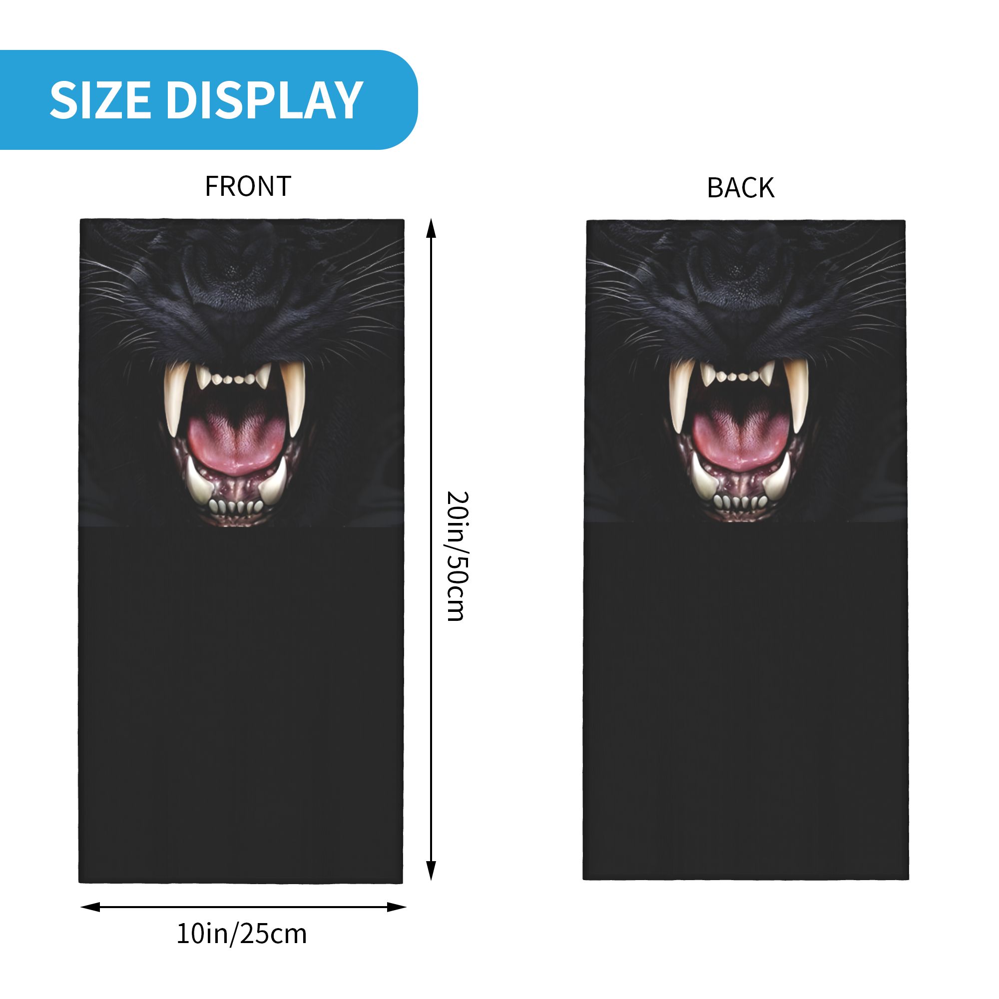 Custom Black Panther Animal He - Neck Gaiter Face Cover 评论和价格