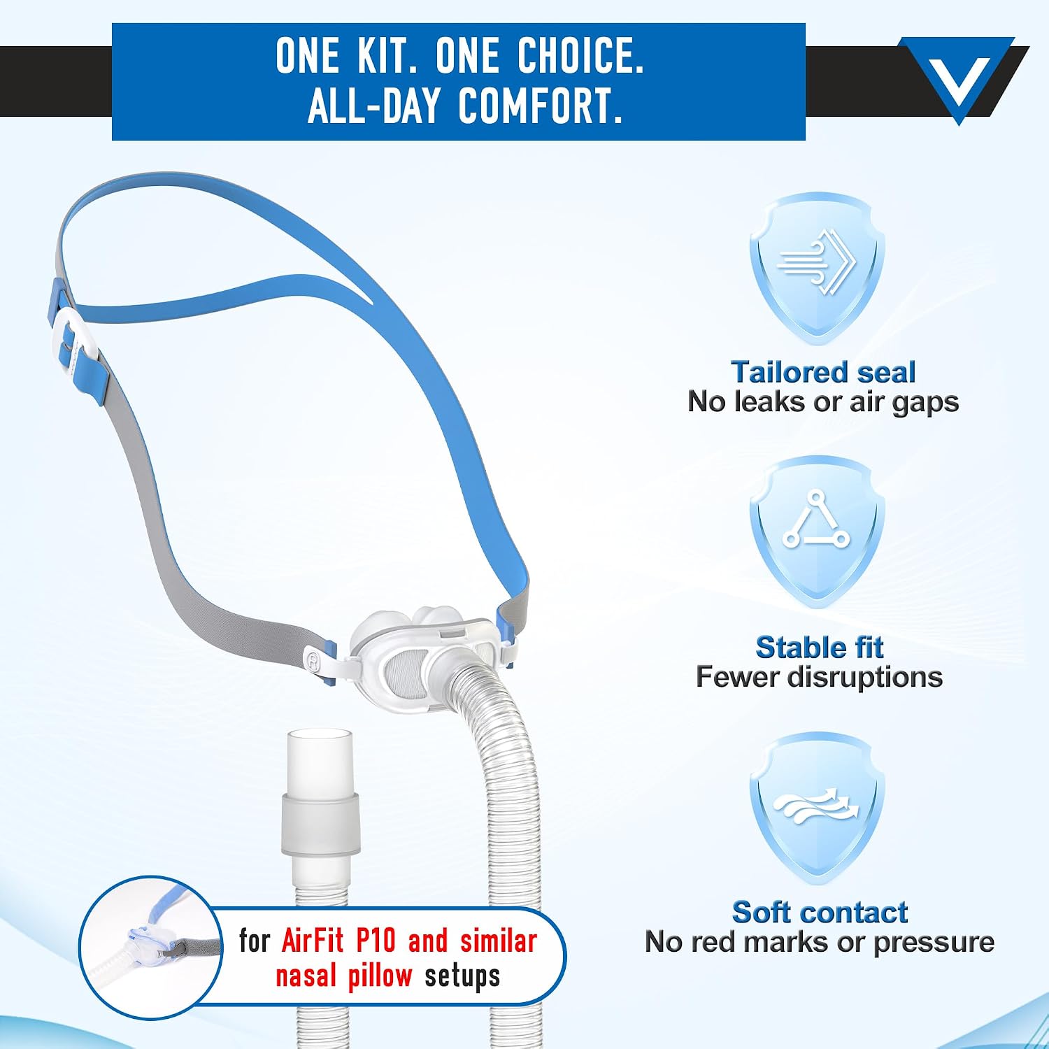 Compatible with P10 Nasal Pill - Silicone Mask Bracket 评论和价格