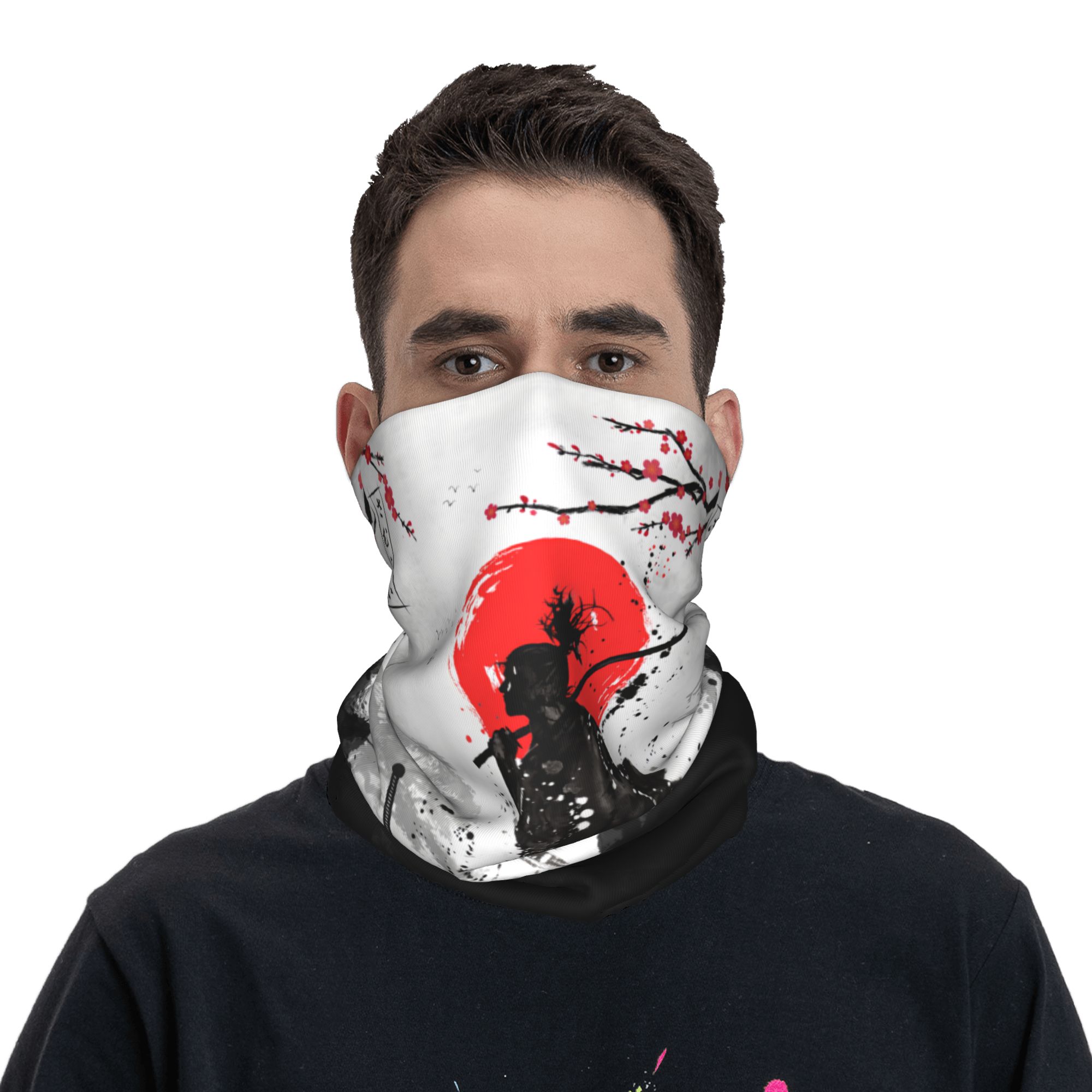 Japanese Samurai Warrior Banda - Neck Gaiter Face Cover 评论和价格