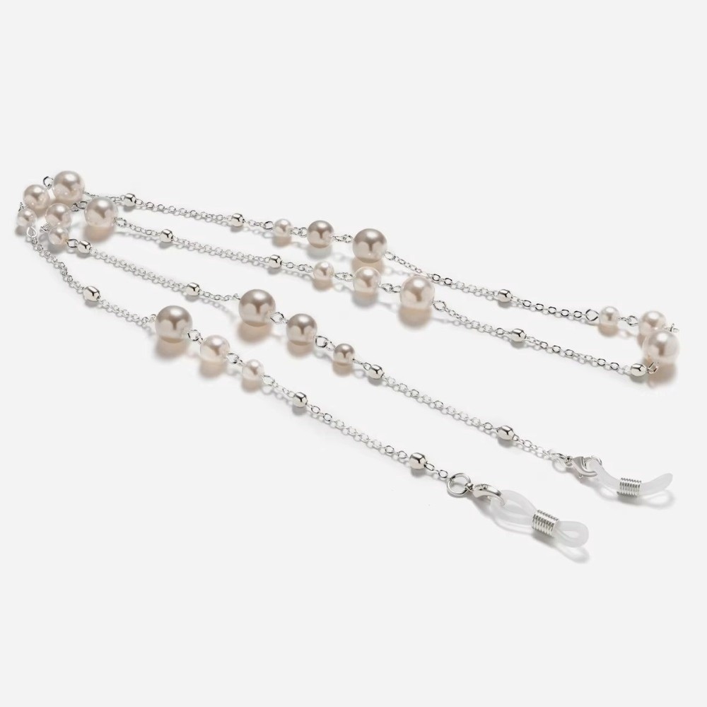 Trendy Pearl Beaded Sunglass C - Mask Lanyard Adjustable 评论和价格