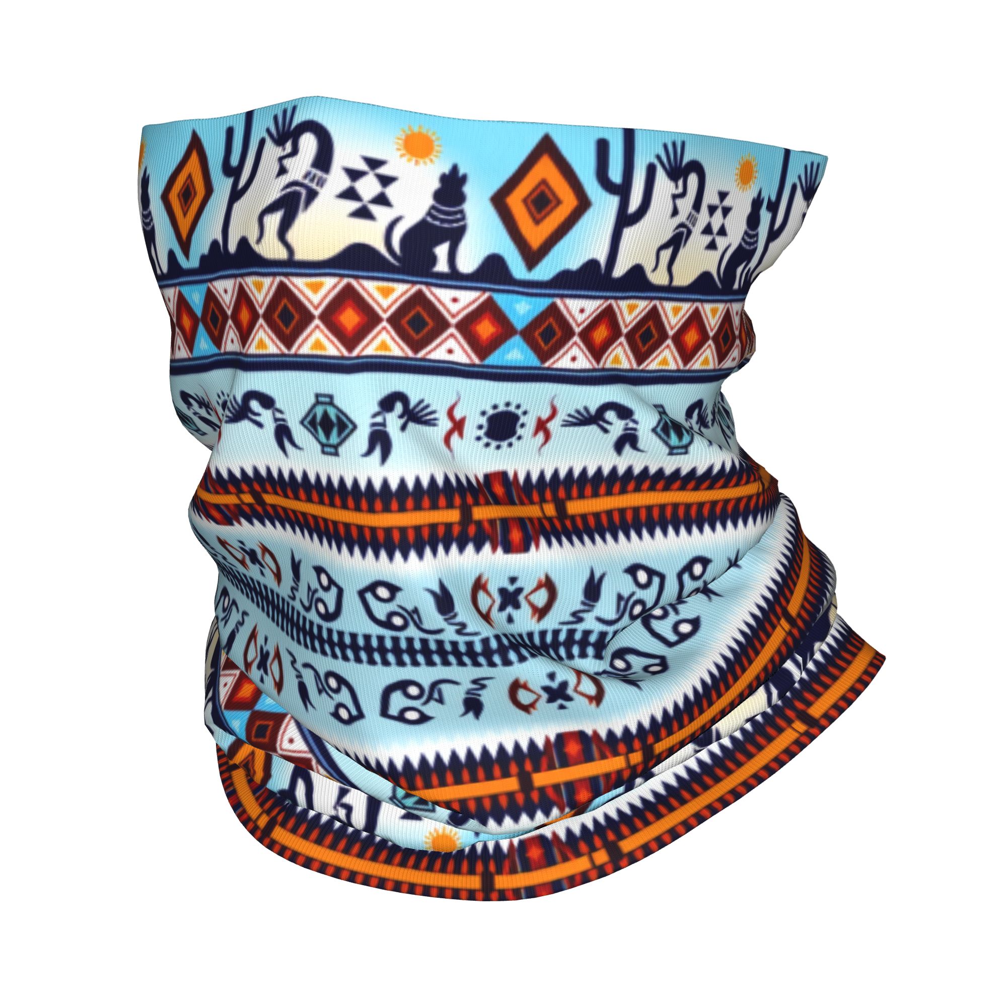 Custom Kokopelli Hohokam Treas - Neck Gaiter Face Cover 评论和价格